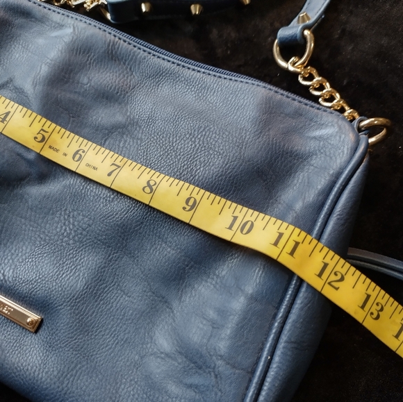 Nine West Navy Purse With Studs. Vegan. - Picture 8 of 10